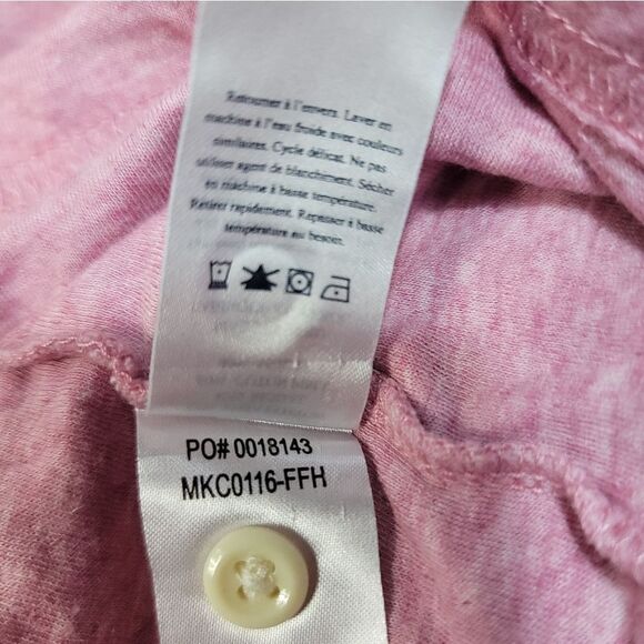 Faherty Cloud Cotton Mens Golf Shirt Size L Short Sleeve Fuscia Pink - Picture 7 of 10